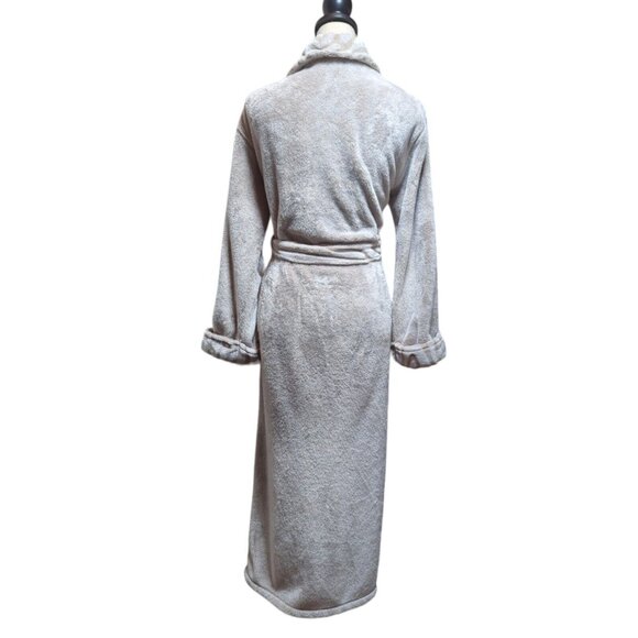 Natori Sherpa Robe Sz L Nude Fluffy Comfortable Classic Plush Mob Wife MRP $140 - Picture 2 of 4